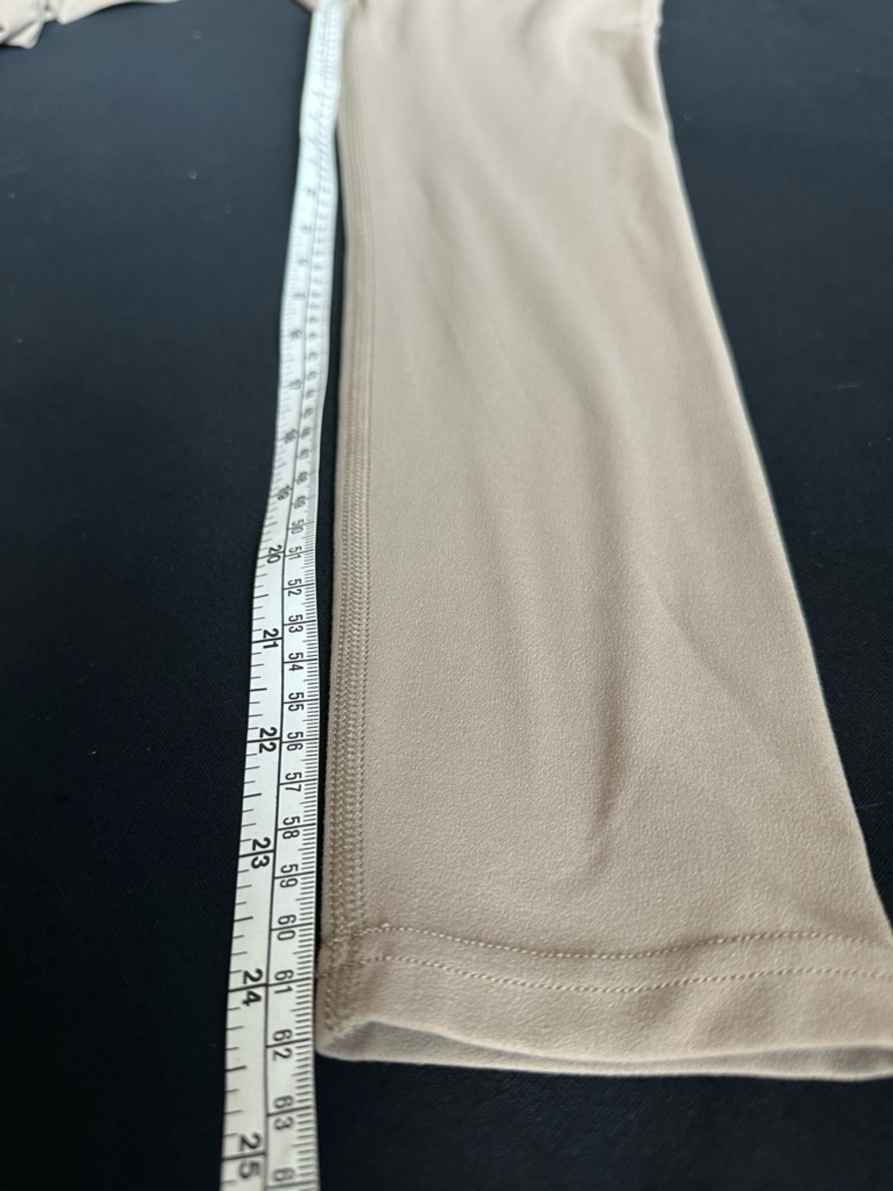 S59 Dual High-Waist Taupe Active Leggings - Women's Slim Fit latte white - Picture 11 of 12